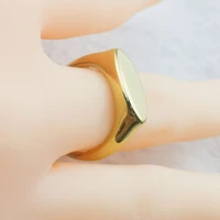 ring hot sell classic style gold color luxury women fashion stainless steel jewelry