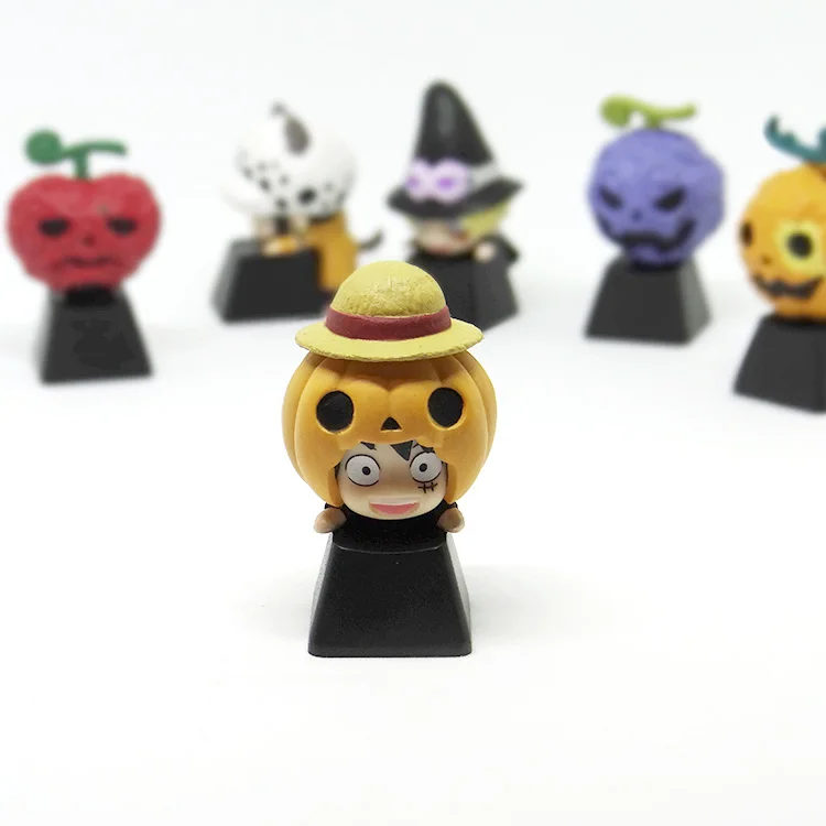 

Customized Resin keycaps for Mechanical Keyboard Key Caps For ONE PIECE Luffy Resin Keycap