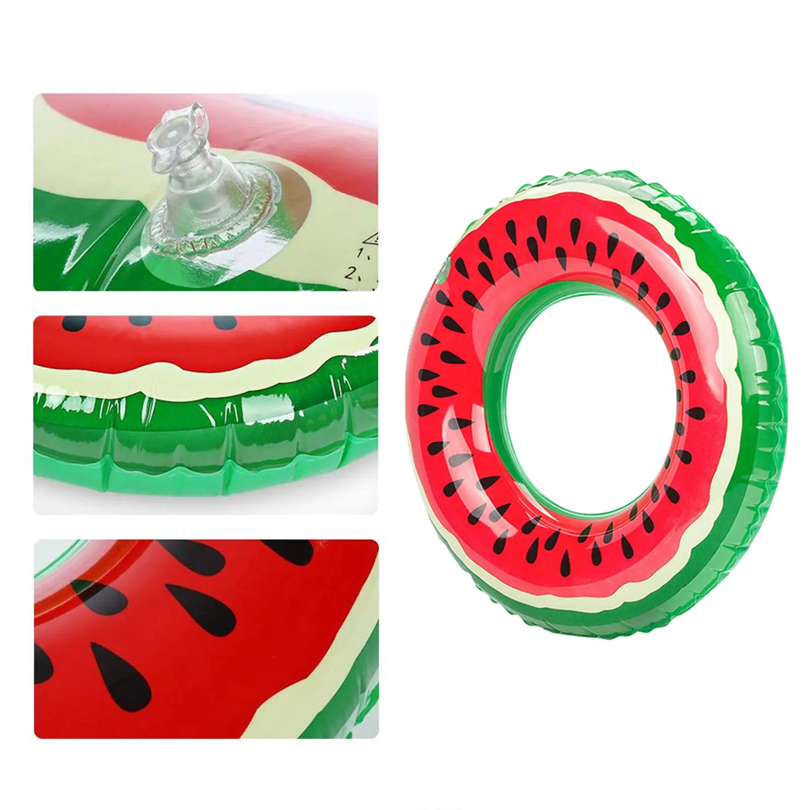 

Inflatable Swimming Ring, Tear-Resistant Non-Toxic PVC, UV-Proof, Watermelon Pool Floats Ring Toy for Kids Adults, Beach Water