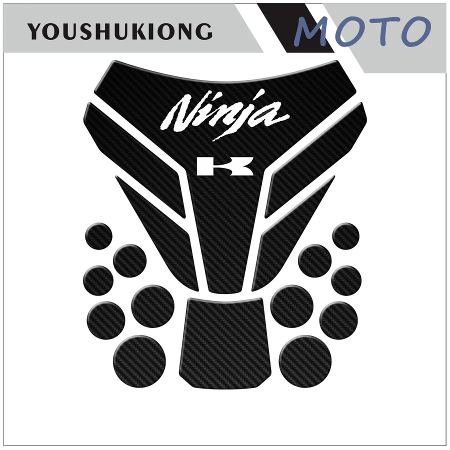 

3D Carbon Fiber Motorcycle Fuel Tank Pad Cover Protector Decal Stickers For YZF R6 YZFR6
