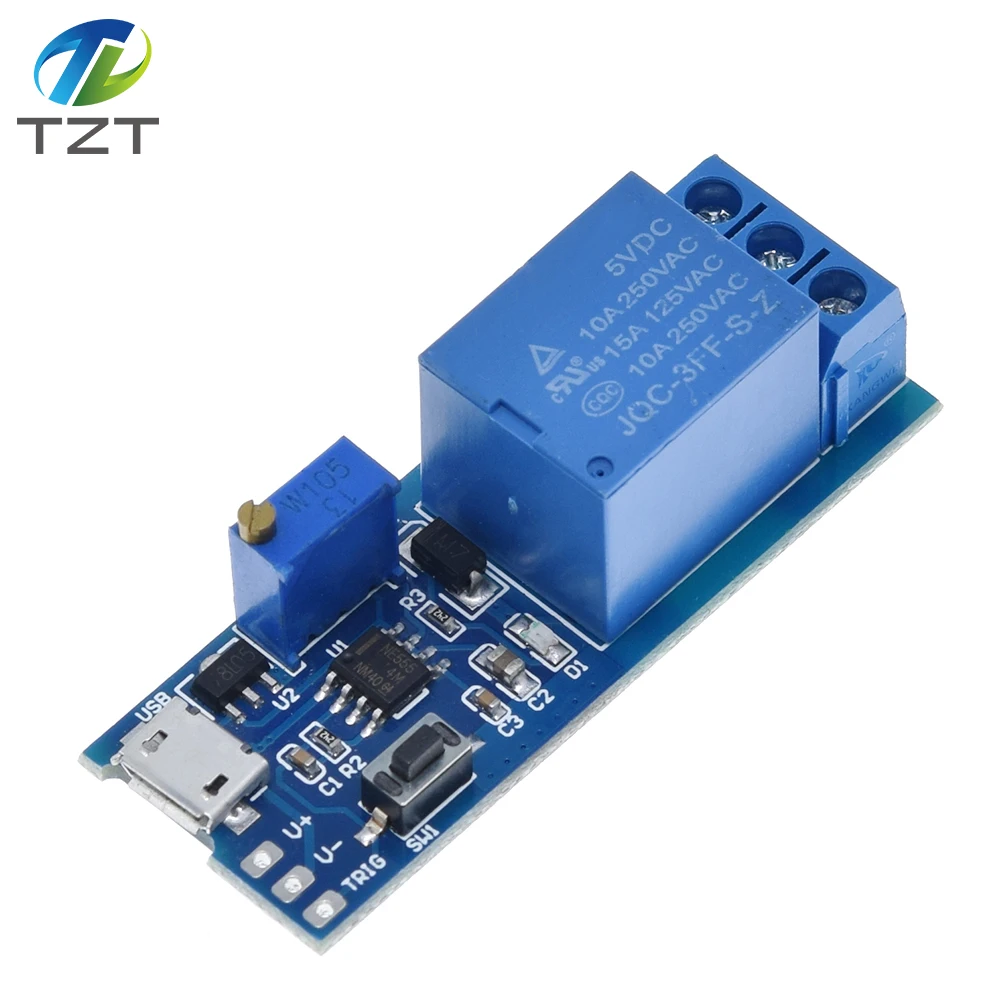 Умная электроника 5V 30V микро USB Мощность регулируемое реле задержки времени