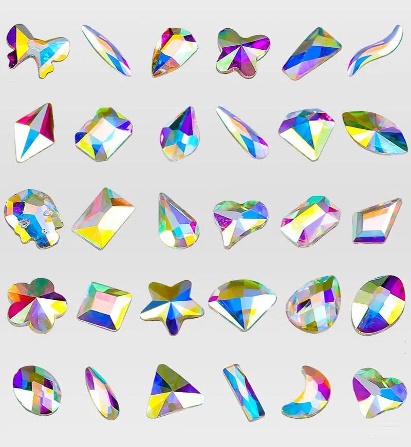 Стразы для ногтей новый кристалл AB необычные украшения | Дом и сад