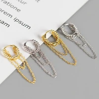 womens earrings s925 silver color earrings personalized fashion tassel earrings womens round jewelry girlfriend gift