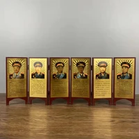 chinese chairman mao decoration living room home decoration gold leaf small screen decoration table top decoration red collectio