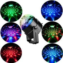 110 В 220 мини RGB LED хрустальный шар сценический эффект светильник