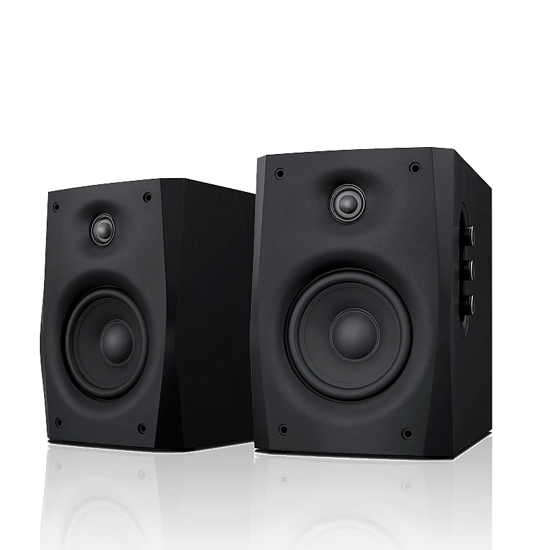 HiVi Swans D1010-IVB Powered 2.0 Bookshelf Speaker 2-way 4th-order vented 4 midbass driver 0.8 dome tweeter POWER 10-50W | Электроника