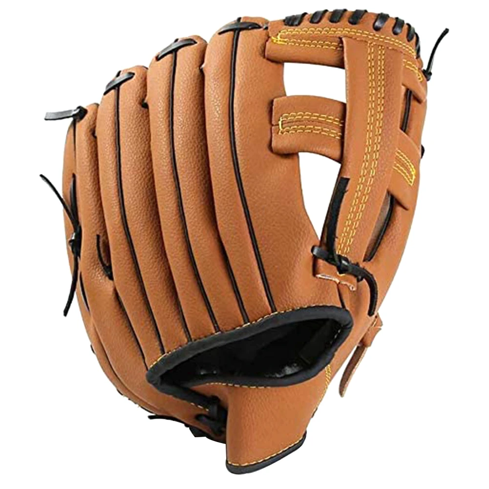 

Baseball Catcher Gloves 3 Style Thickening Pitcher Softball Glove With Soft Solid PU Leather For Child Teens Adults Brown