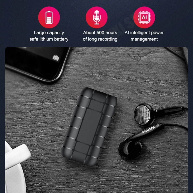 

Voice recorder mini 500 hours long activated recording dictaphone micro audio sound digital small professional secret record
