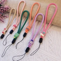 cute cola smart phone strap lanyards for iphone samsung xiaomi mi 11 case strap flower decor mobile phone strap rope phone charm
