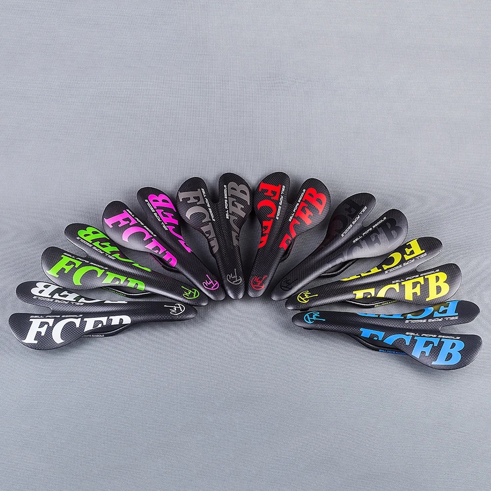 

FCFB Ultralight Matte 3K Carbon Fiber Saddle Bicycle Road MTB Bike Front Seat Mat Cycling Parts Size 270*128mm