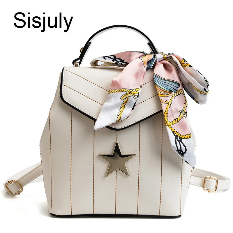 Женский роскошный рюкзак Sisjuly с лентами дизайнерский вместительный школьный