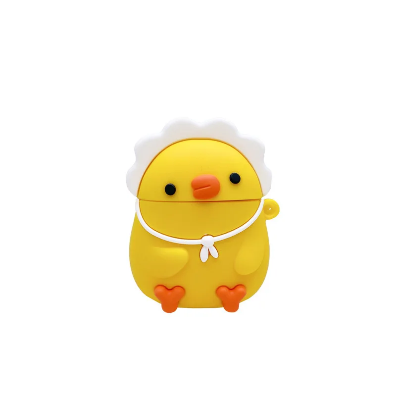 

Cute Chicken Airpods 1 2 3 Protective Cases Soft Silicone Pro Stereo Apple Bluetooth Ear Case Fashion Gift