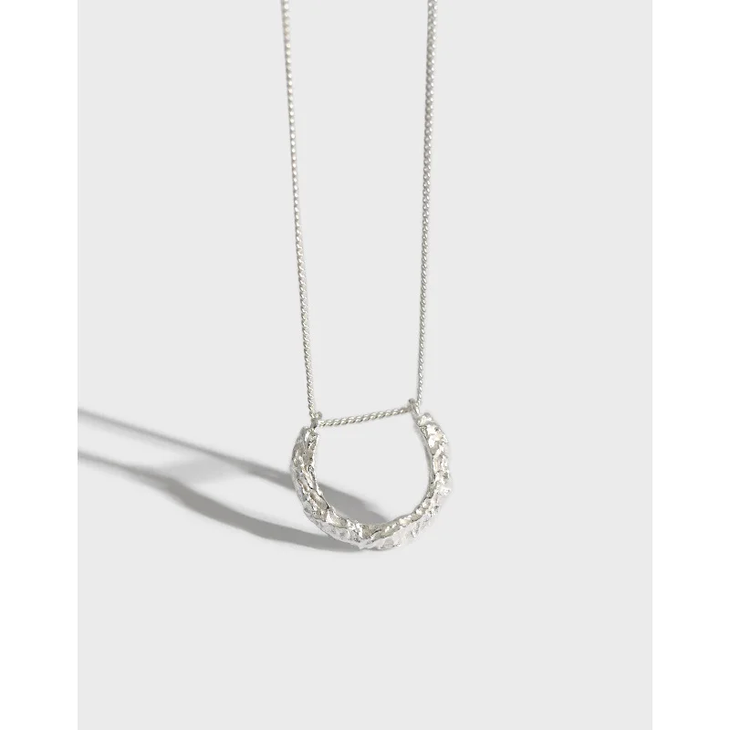 100% 925 стерлингового серебристый неправильной формы с вогнутой поверхностью