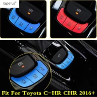 car engine start stop keyless system gear shift button sequins cover trim for toyota c hr chr 2016 2022 interior accessories