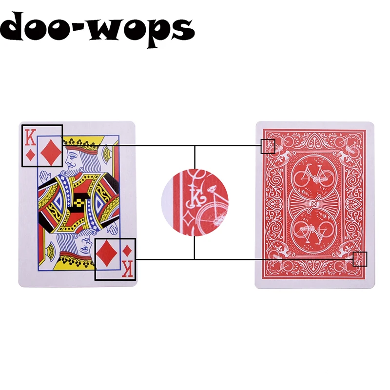 Marked Stripper Deck Playing Cards Poker Magic Tricks Close Up Street Illusion Gimmick Mentalism Kid Child Puzzle Toy Magia Card