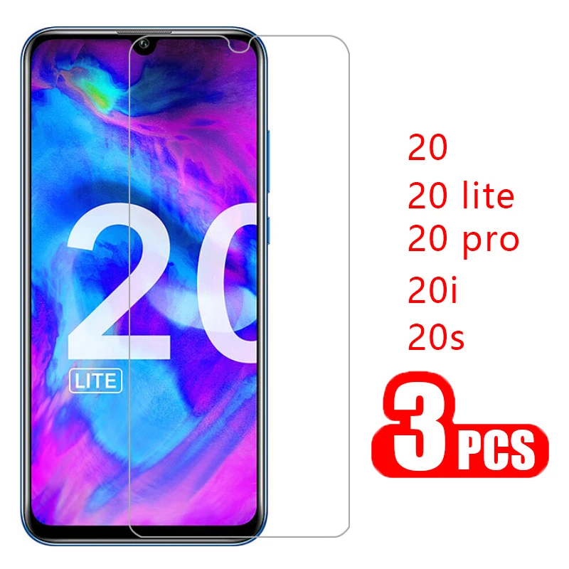 Защитное стекло для honor 20s 20 lite pro s 20i закаленное huawei light 3 шт. | Мобильные телефоны и
