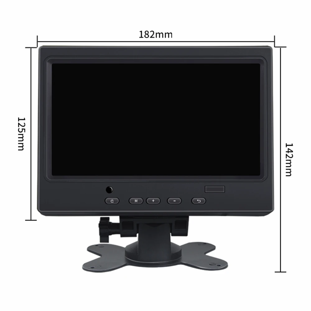 7 inch touch Pc monitor TFT 1024x600 LCD monitor AV input / VGA / HDMI portable monitor for Car Reverse Rearview enlarge
