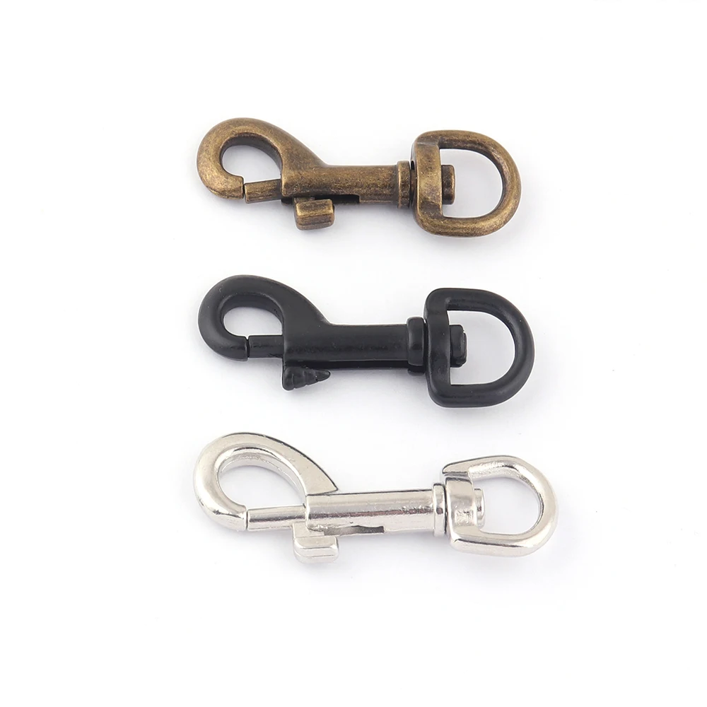 

10mm Silver Metal Swivel Clasps Claw,Dog Collar Trigger Lobster Clasp Purse for Bag Handbag Webbing Hardware Key Ring Leather