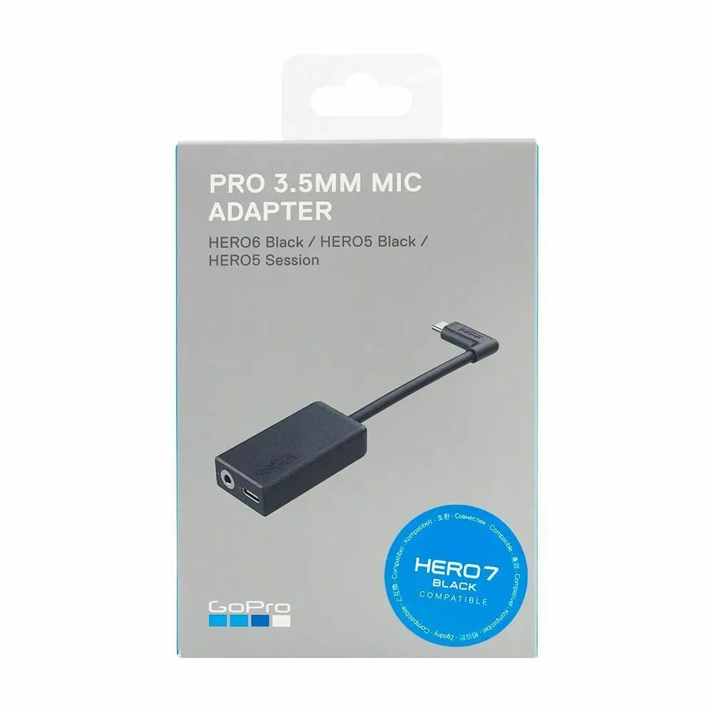 Оригинальный Pro адаптер с микрофоном 3 5 мм для Gopro Hero Black 8 7 6 Кабель AAMIC