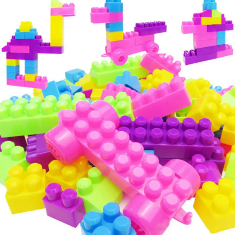 46 шт. пластиковые модели набор строительных блоков Детские самоблокирующиеся