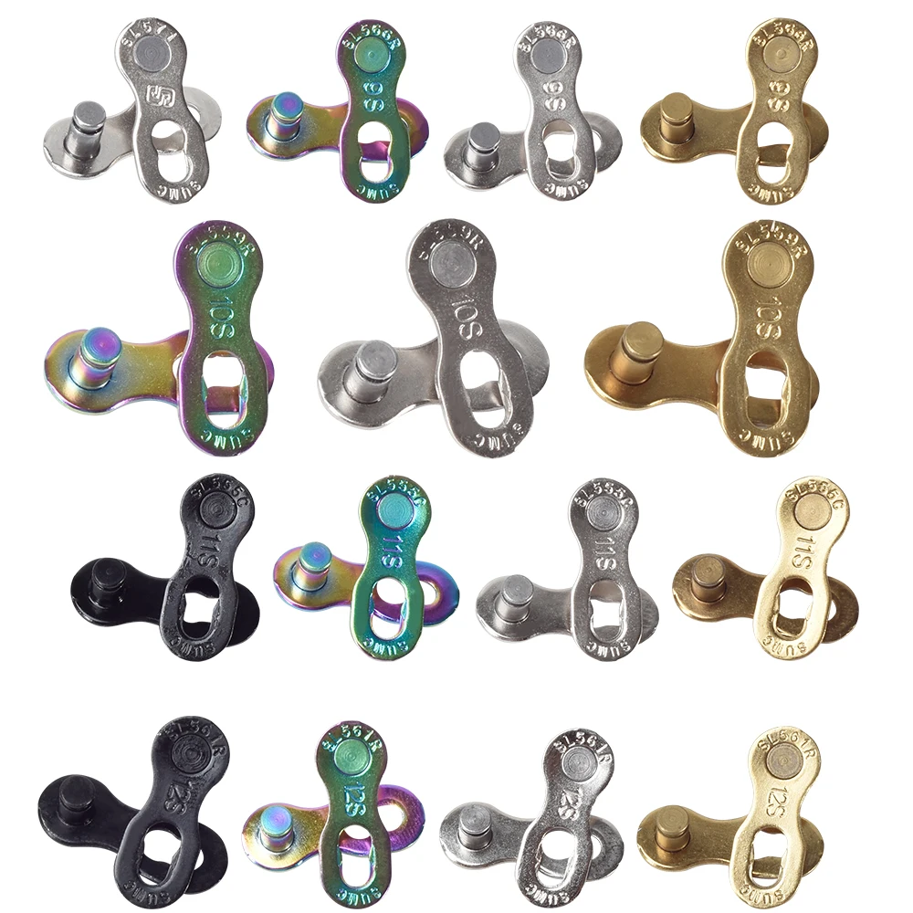 Разноцветная велосипедная цепь с волшебной пряжкой 6/7/8s 9s 10s 11s 12s соединитель цепи