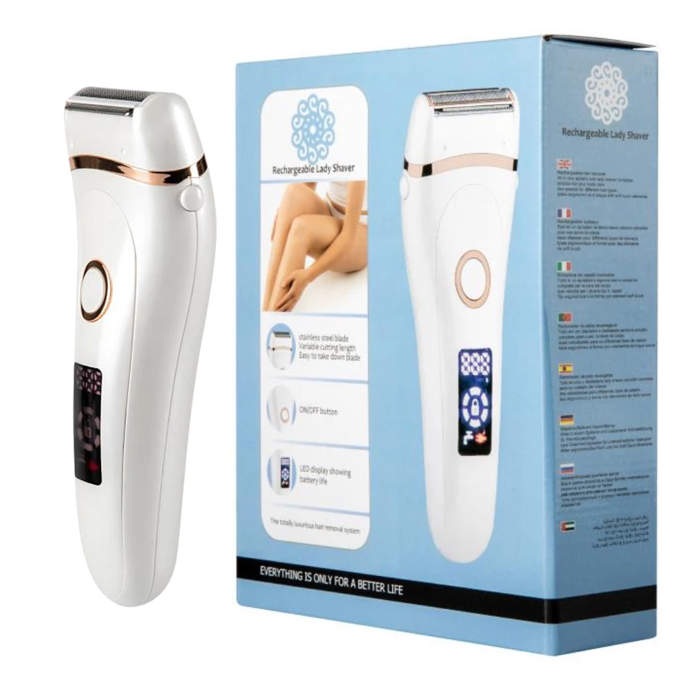 

USB Rechargeable Women Painless LCD Electric Epilator Beard Hair Removal Women's Shaving Machines Portable Female Hair Trimmer