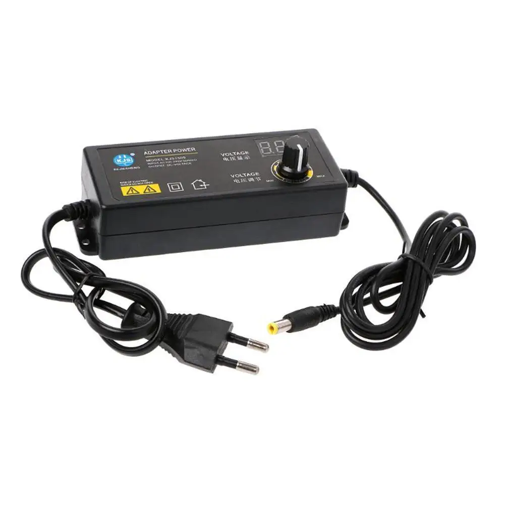 

EU/US 3-36V 60W Voltage Regulation Power Supply Power Switching Adapter Adjustable Voltage With Digital LED LCD Display Screen