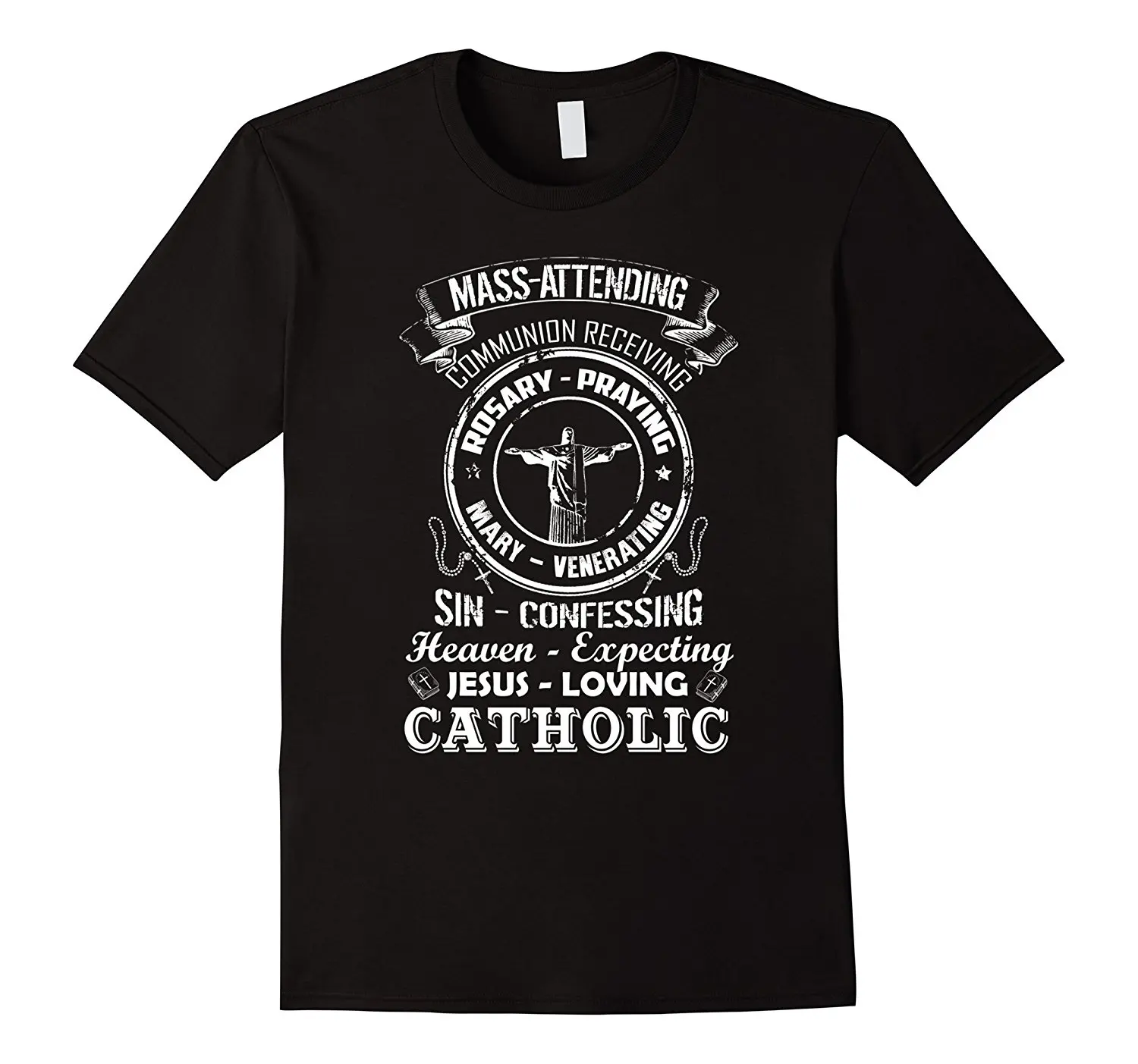 

Catholic Shirt - Jesus Loving Catholic T Shirt Mens 2018 FashionMens 100% Cotton Short Sleeve Print O Neck Plus Size T-Shirt