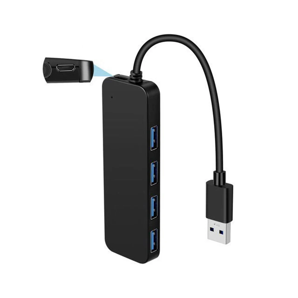 USB3.0 концентратор 4 порта Высокоскоростная передача удлинитель для ПК ноутбука
