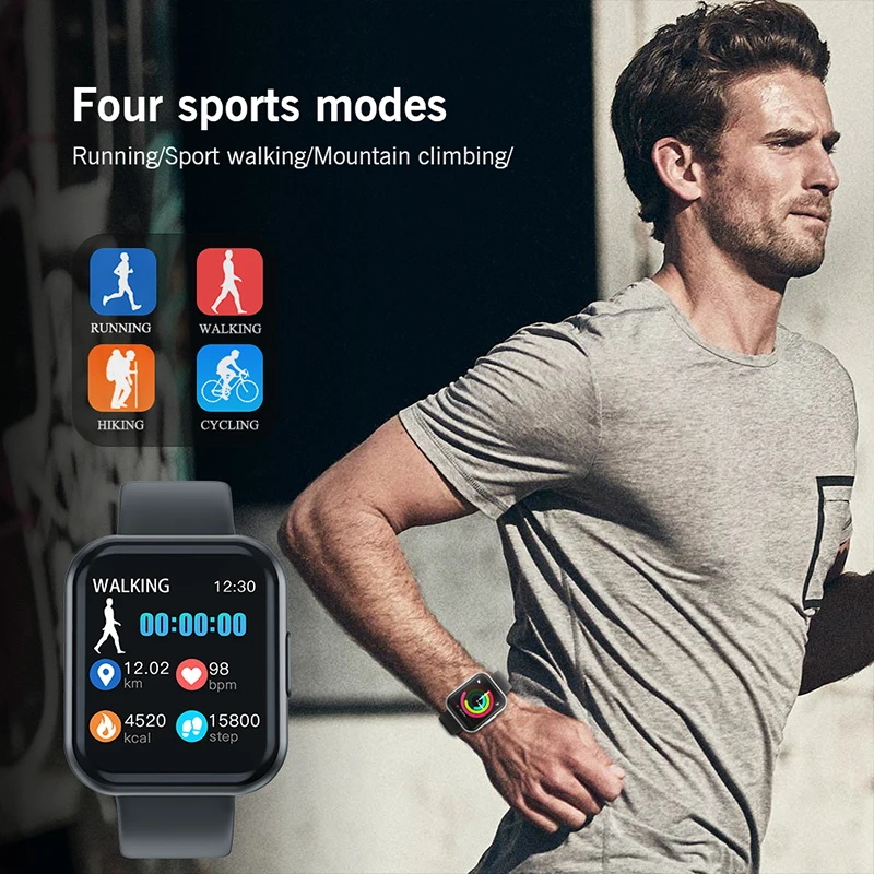 Смарт-часы FocuSmart 2020 для мужчин и женщин спортивные умные часы с датчиком