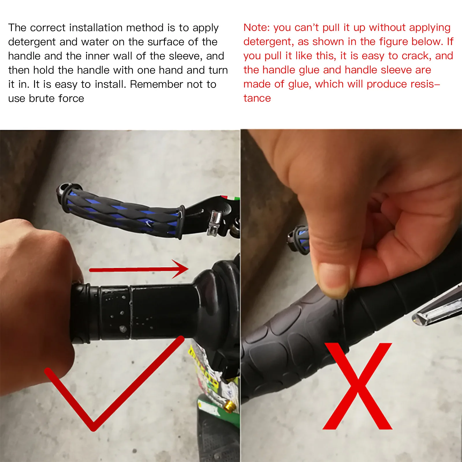 

4PCS Motorcycle Handlebar Cover 4 In 1 Soft Rubber Grip for Motorbike Universal Modified Parts