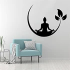 Настенная Наклейка буддизм дзен, Виниловая наклейка на стену для медитации, йоги, для спальни, съемная Наклейка на стену, декор обои на тему йоги ph179