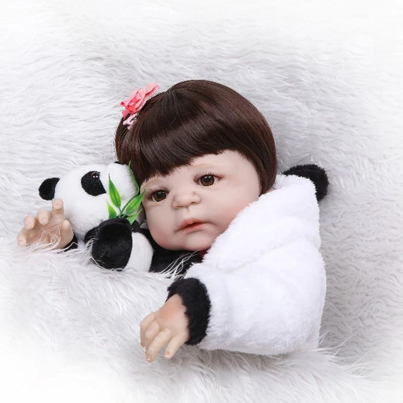 57 см куклы Boneca Возрожденный ребенок мальчики девочки Лучший подарок силиконовые