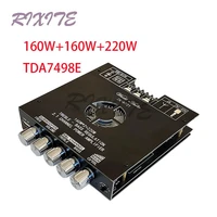 160wx2220w bluetooth 5 0 tda7498e 2 1channel hifi digital power amplifier module high and low tone subwoofer amp board ht21 aux