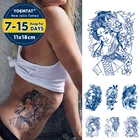 Водостойкая Временная тату-наклейка Juice стойкая, японская маска гейши пражны, татуировки для тела, женские чернила, рука, искусственная татуировка наклейки переводные тату татуировки временные стикеры мужские