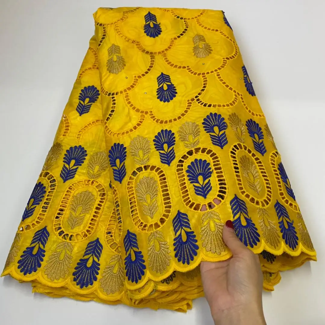 

Purple African Bazin Riche Fabric With Brode Latest Pretty Embroidery Riche Lace Fabric 5yards For Party Dresses NS14-22