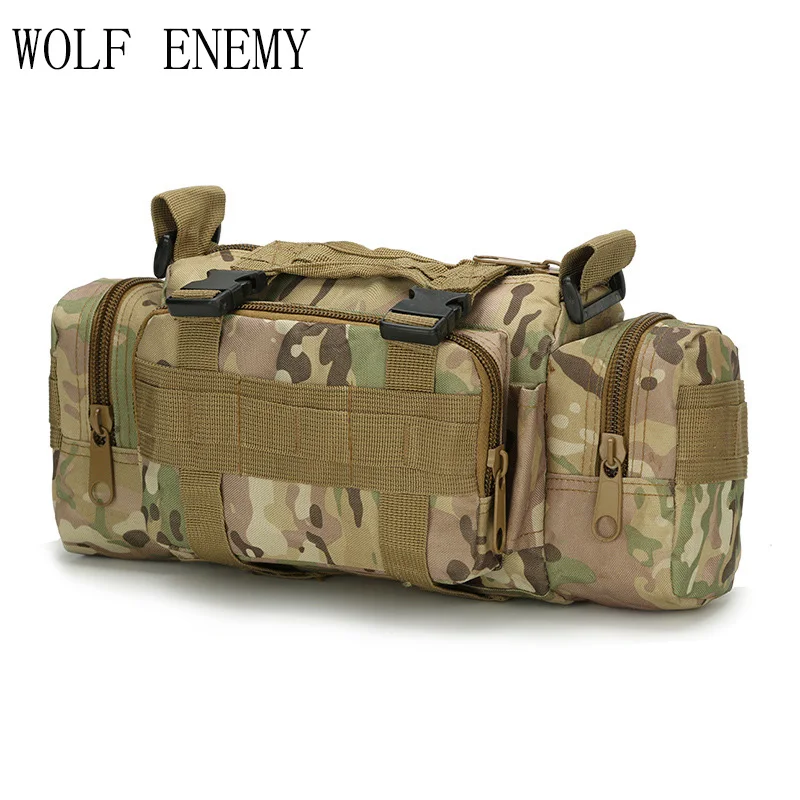 Новейшая военная тактическая поясная сумка на плечо Molle походная сумка охотничьи сумки - Цвет: CP