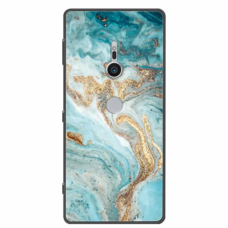 Чехол для Sony Xperia XZ3 XZ2 XZ1 Compact XZ4 мраморный Мягкий силиконовый чехол из ТПУ Coque Funda XZ 2