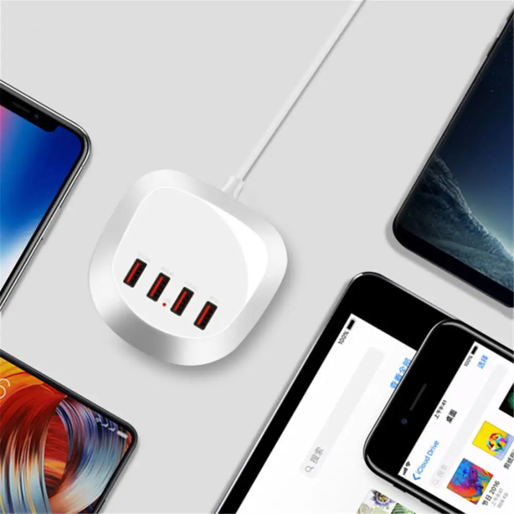 Удлинитель с 4 USB портами для зарядки уличный дорожный адаптер смартфонов и