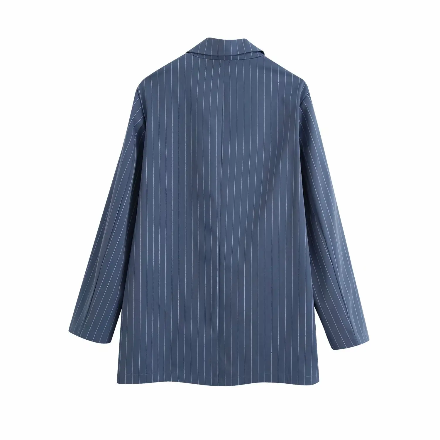 

2 pieces sets women england office solid simple stripe double breasted blazers women jackets tops and pants trousers