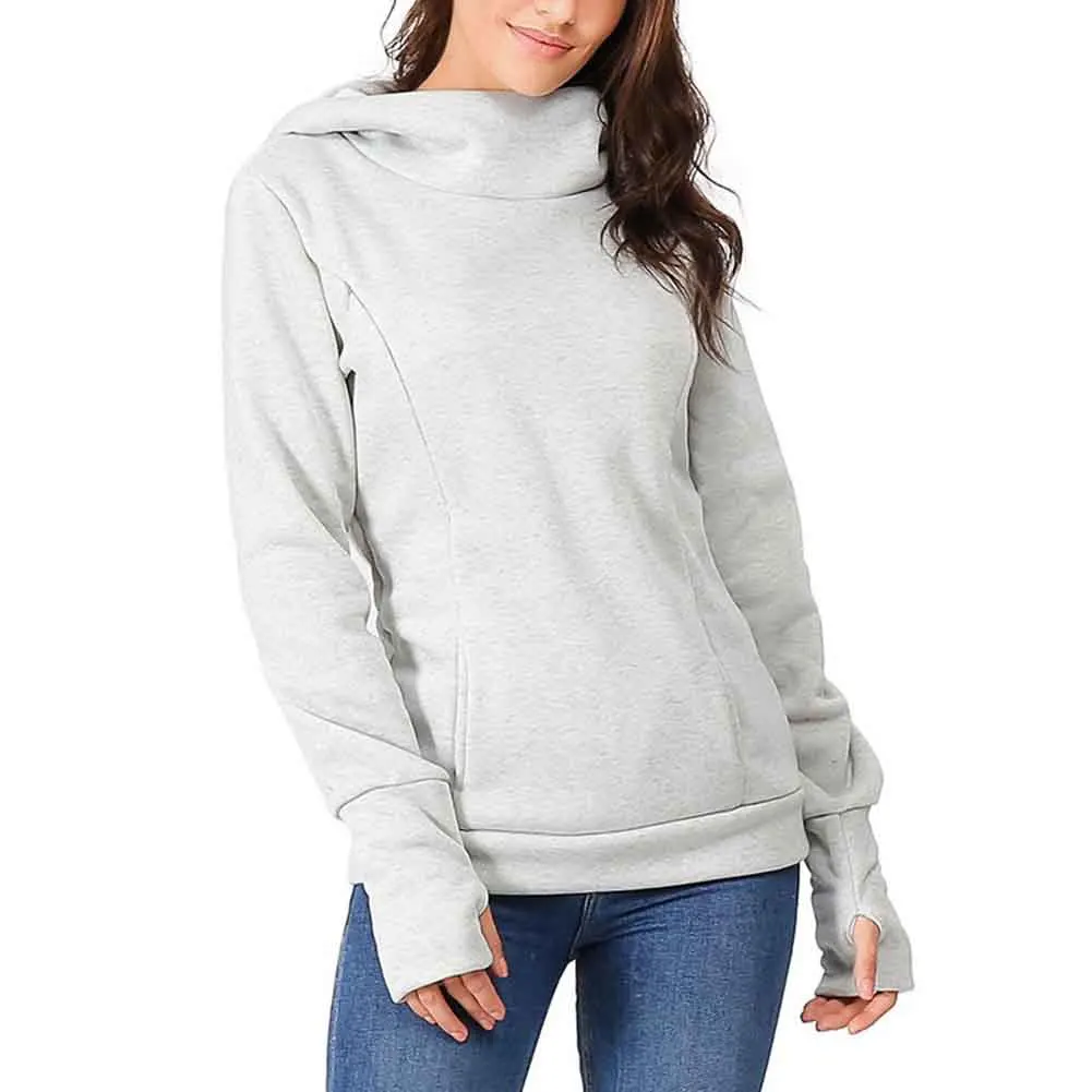 Повседневная Толстовка для беременных женщин с двойной молнией и кормящих мам