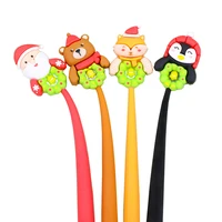 12pcs korean cute pens bear flower kawaii girl stationery ballpoint rollerball funny school wedding christmas gift decoration