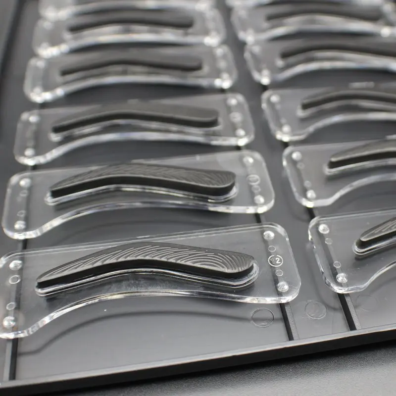 12 видов стилей тату для бровей формовочный трафарет набор обновленный 3D эффект