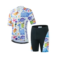 keyiyuan summer bike jersey white cartoon colorful animals short sleeve suit breathable sportswear macaquinho ciclismo feminino