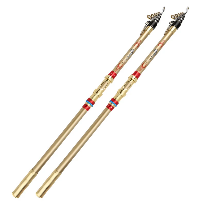 Телескопическая карбоновая удочка для спиннинга 2 4 5 м Складная Большая