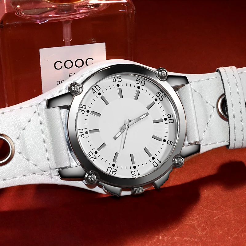 Женские корейские часы с большим циферблатом повседневные студенческие модные