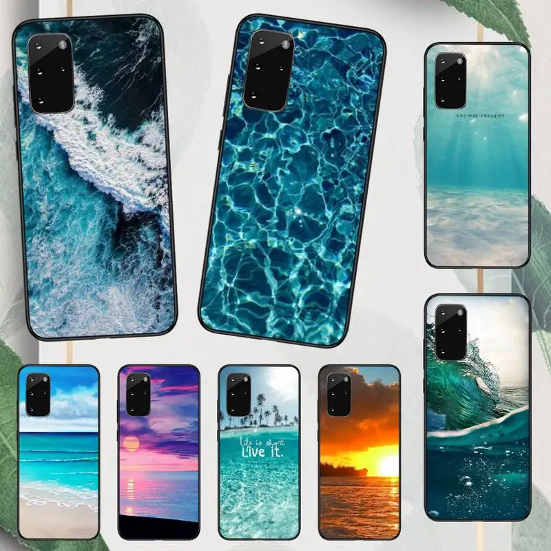 

Ocean Beach the scenery sunset Phone Case For Samsung galaxy A S note 10 12 20 32 40 50 51 52 70 71 72 21 fe s ultra plus