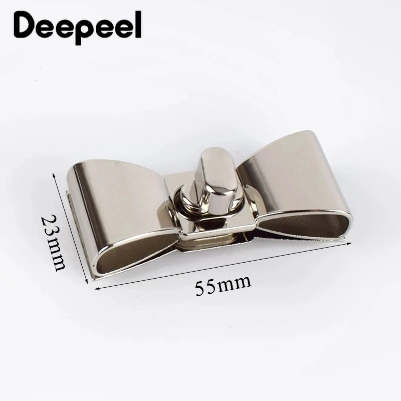 2/4/10 шт. Deepeel 55x23 мм металлические поворотные замки замок для женской сумки