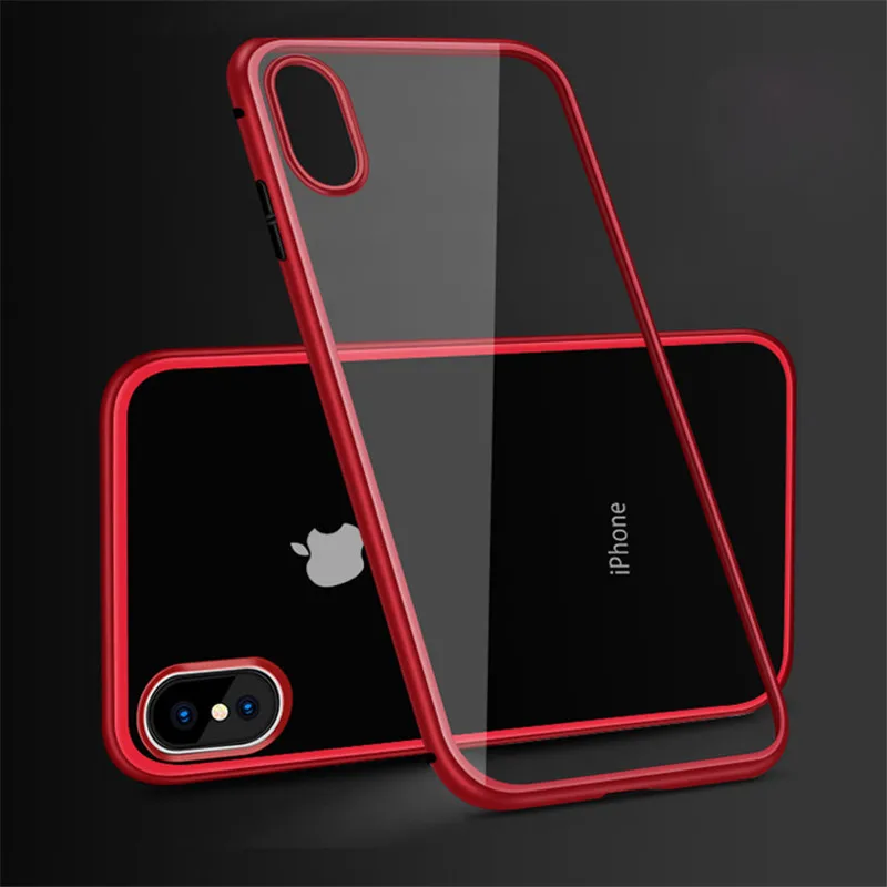 Роскошный силиконовый чехол для Iphone 7 plus тонкий 360 прозрачный из ТПУ iPhone 6 8 Plus 6SPlus X