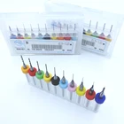 10 шт. 0,8 0,85 0,9 0,95 1 1,05 1,1 1,15 мм PCB мини сверло tungsten стальной карбидовый для печати схема фрезерные биты машина